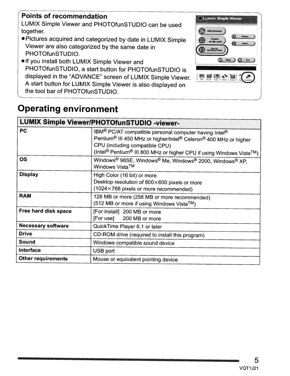 System requirements | Panasonic DMC-FZ18 User Manual | Page 153 / 171