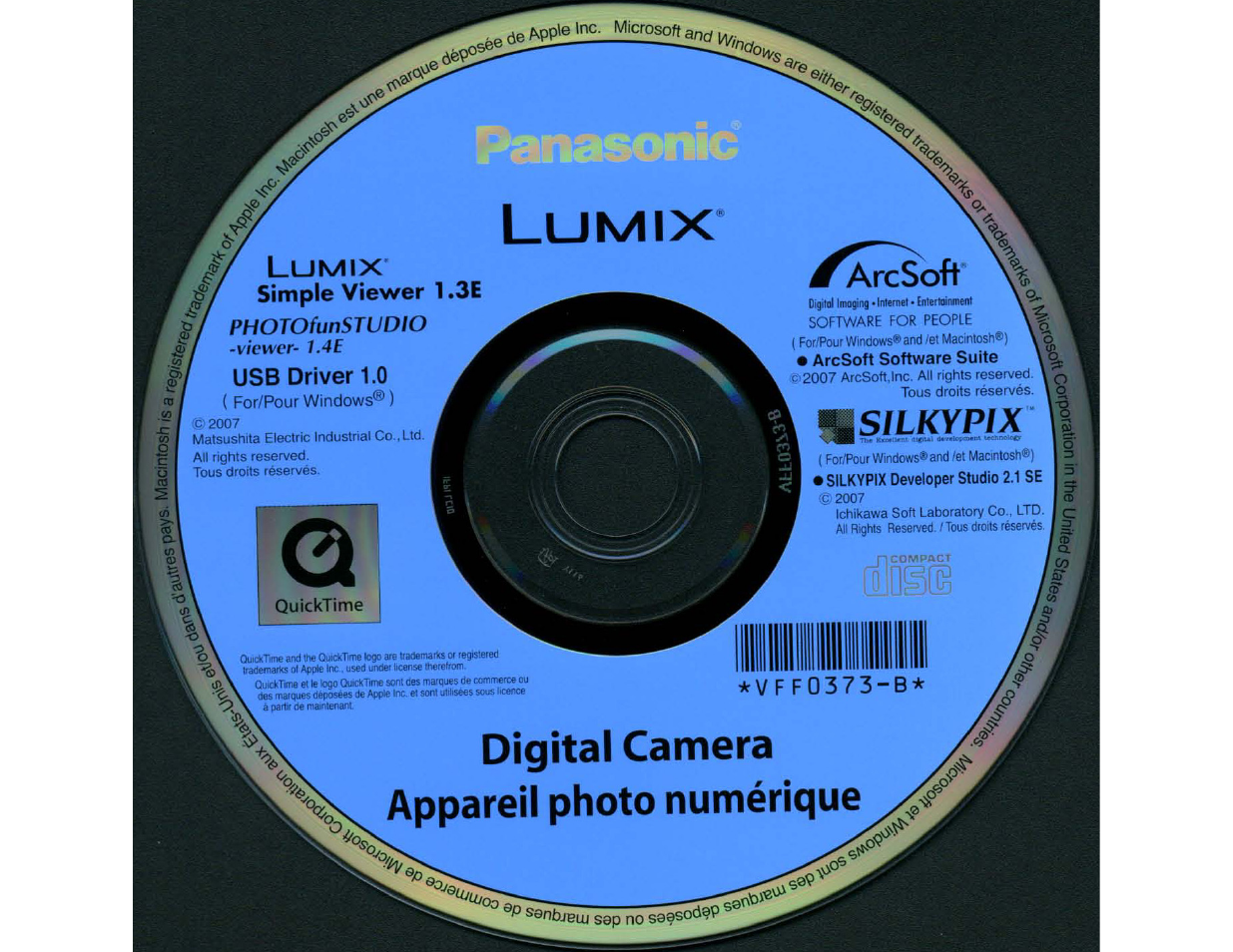 Scan of cd-rom | Panasonic DMC-FZ18 User Manual | Page 164 / 171