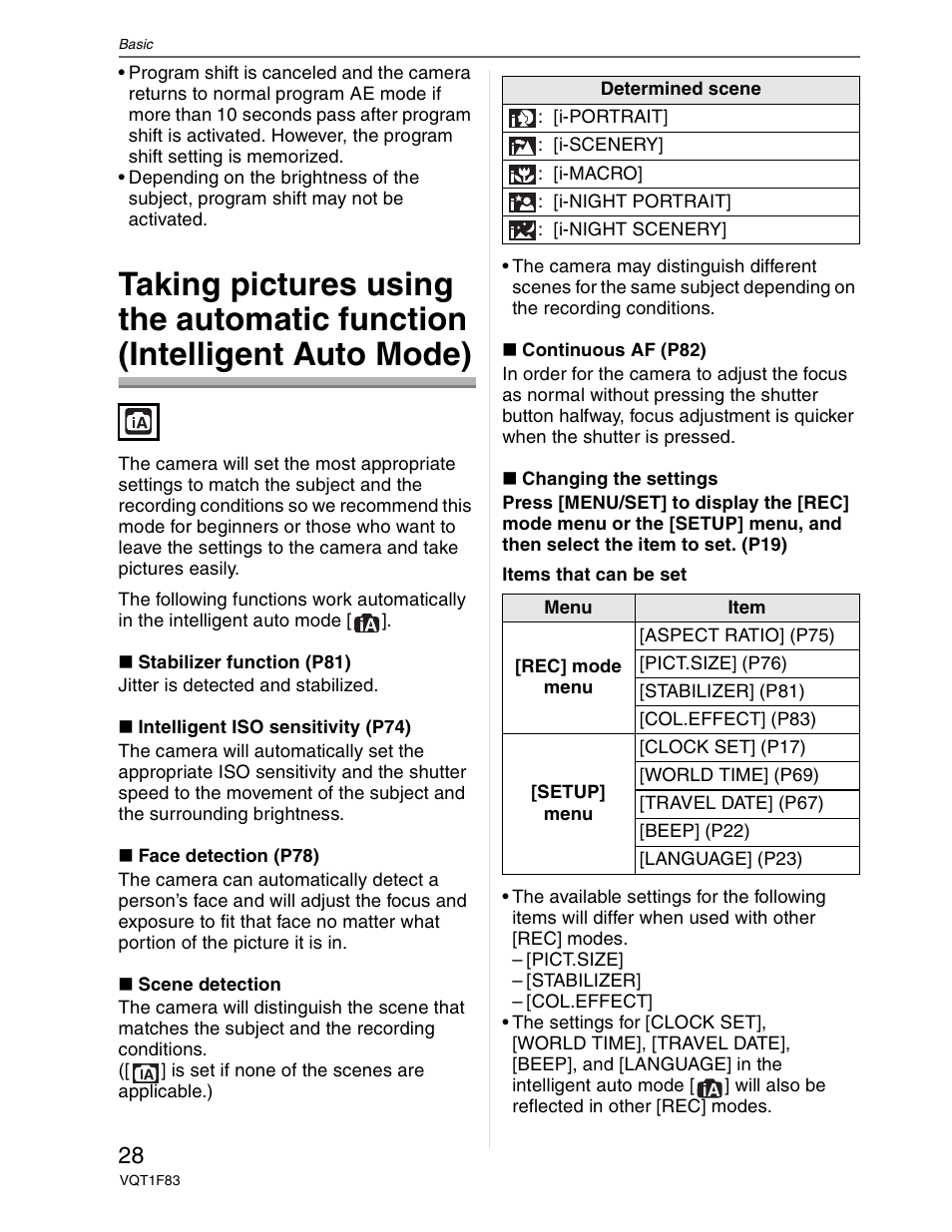 Panasonic DMC-FZ18 User Manual | Page 28 / 171