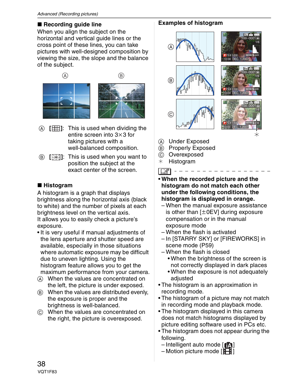 Panasonic DMC-FZ18 User Manual | Page 38 / 171