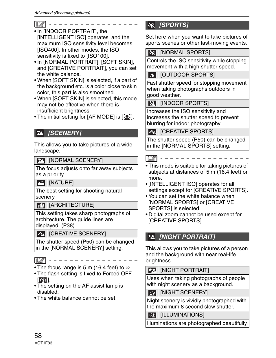 Panasonic DMC-FZ18 User Manual | Page 58 / 171
