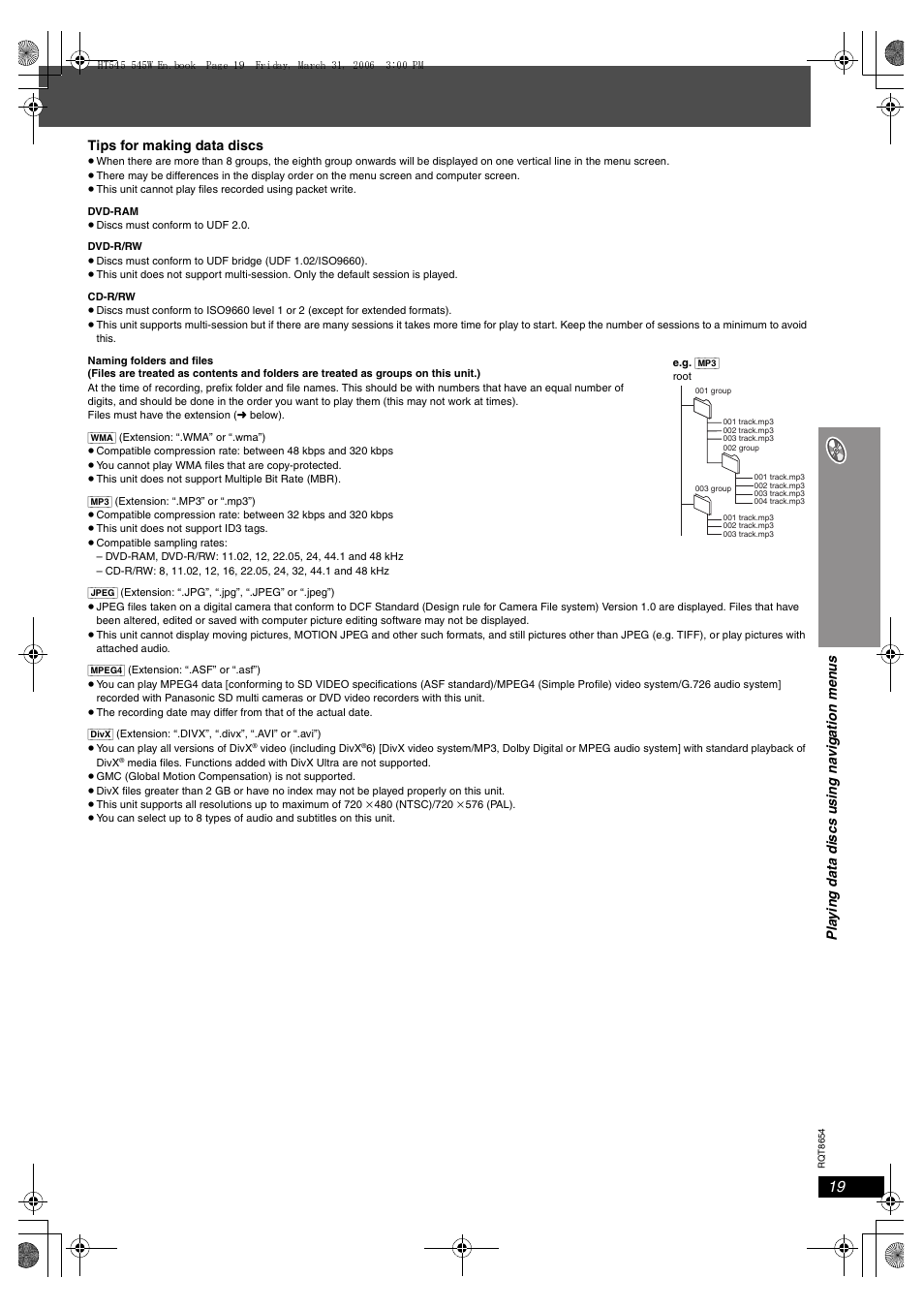 Panasonic SC-HT545 User Manual | Page 19 / 40