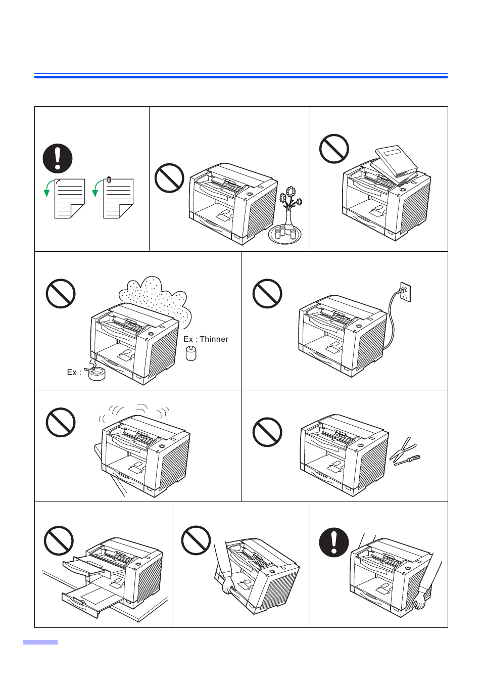 Precautions | Panasonic KV-S2025C User Manual | Page 10 / 42