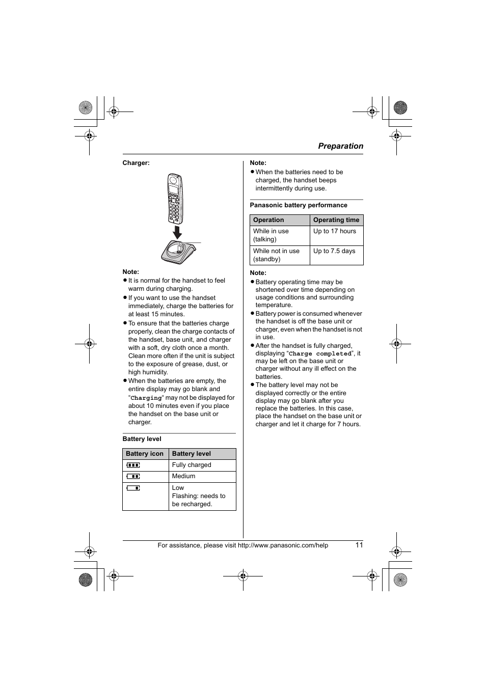 Panasonic KX-TG1034 User Manual | Page 11 / 52