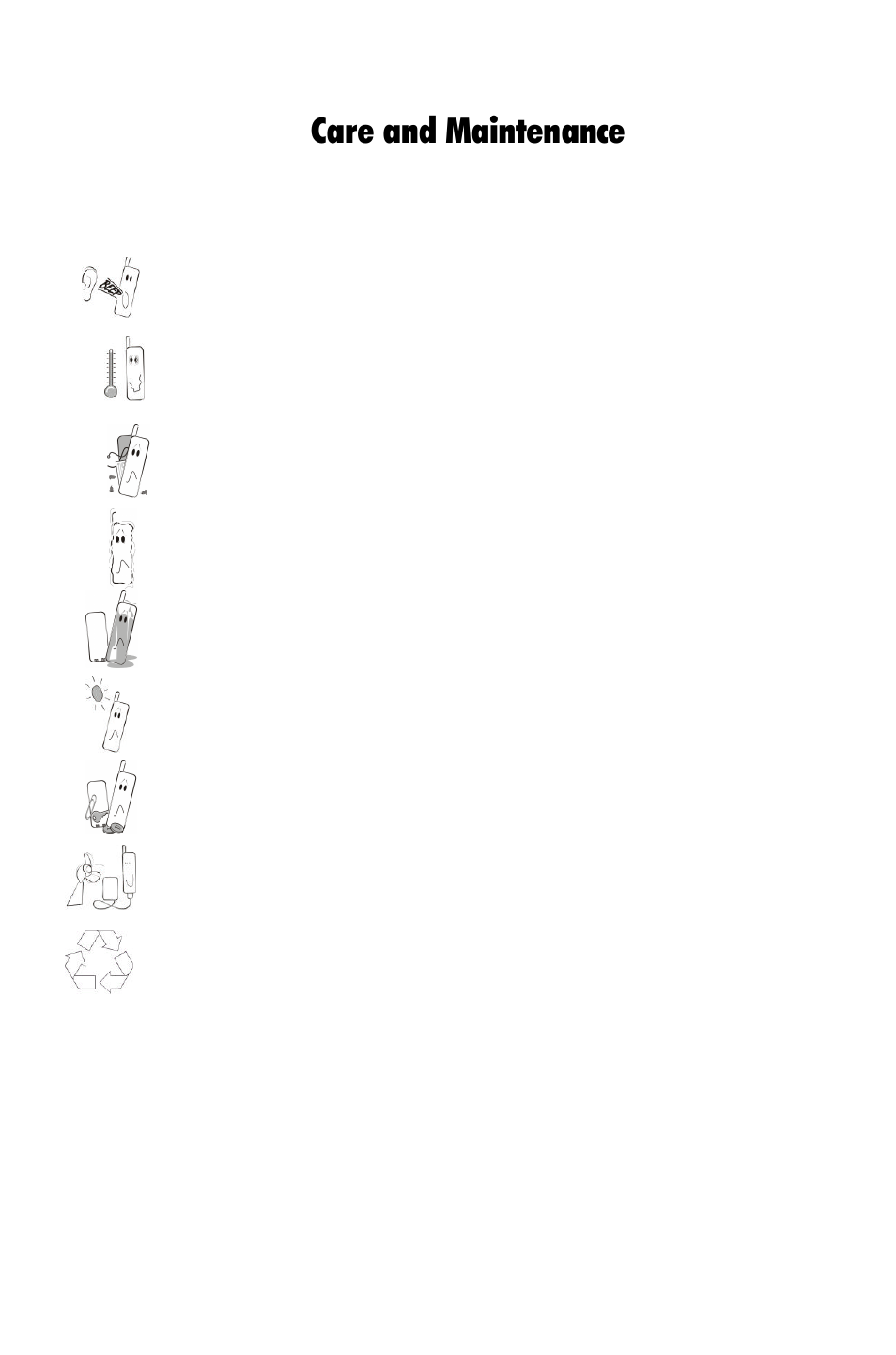7care and maintenance | Panasonic EB-GD55 EN User Manual | Page 7 / 36