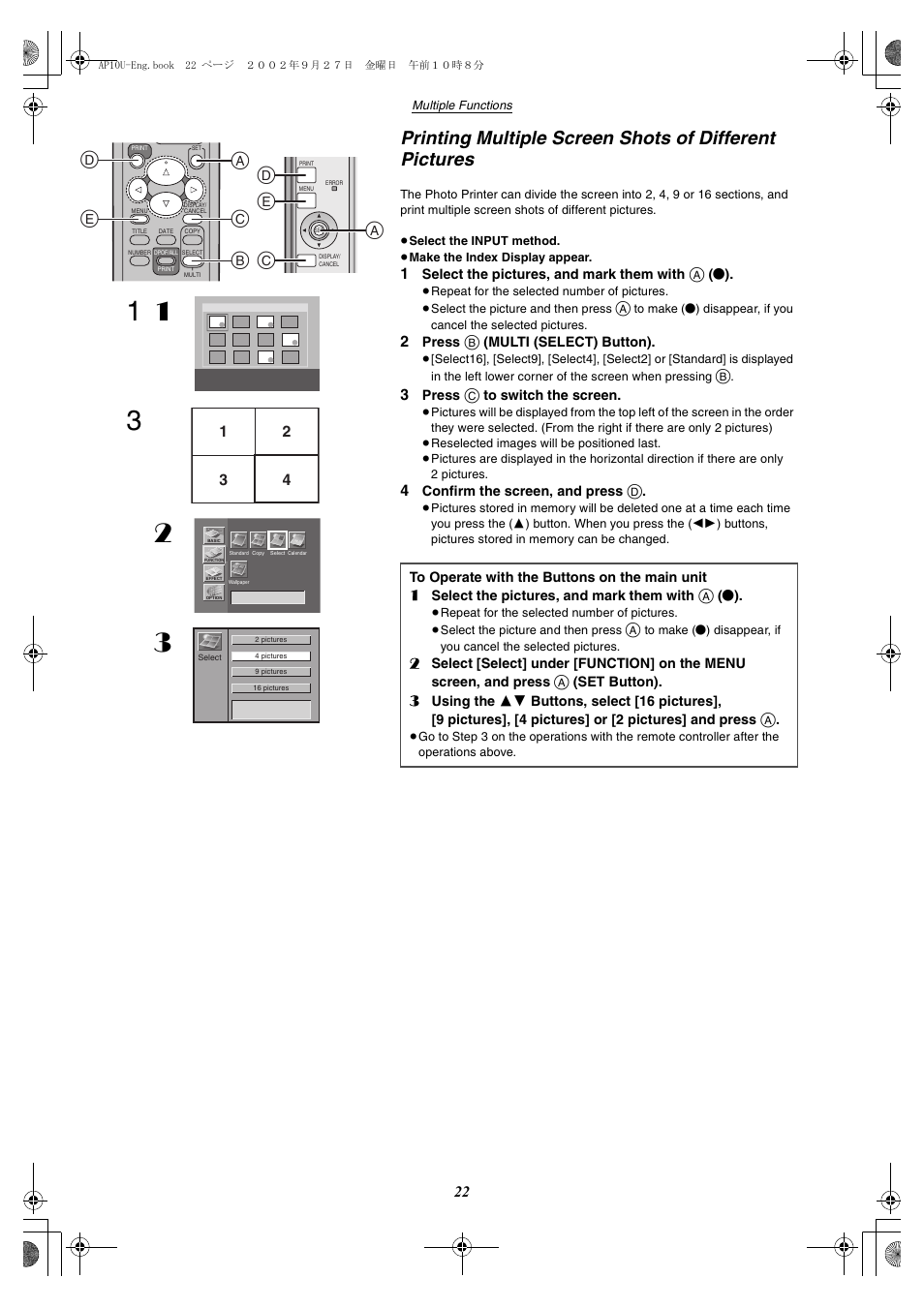 De a b c, Ad e c | Panasonic SV-AP10U User Manual | Page 22 / 56