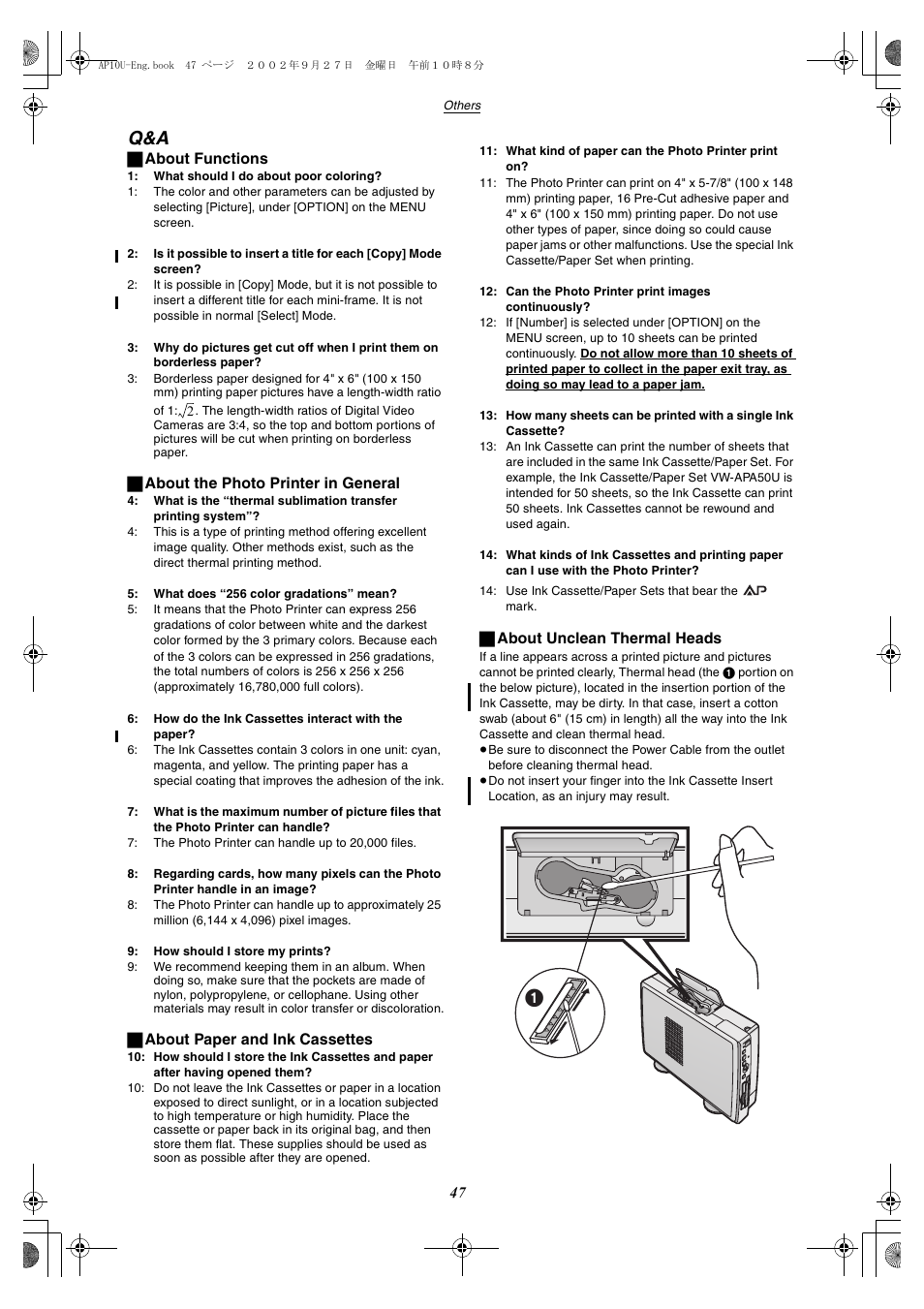 Q & a | Panasonic SV-AP10U User Manual | Page 47 / 56