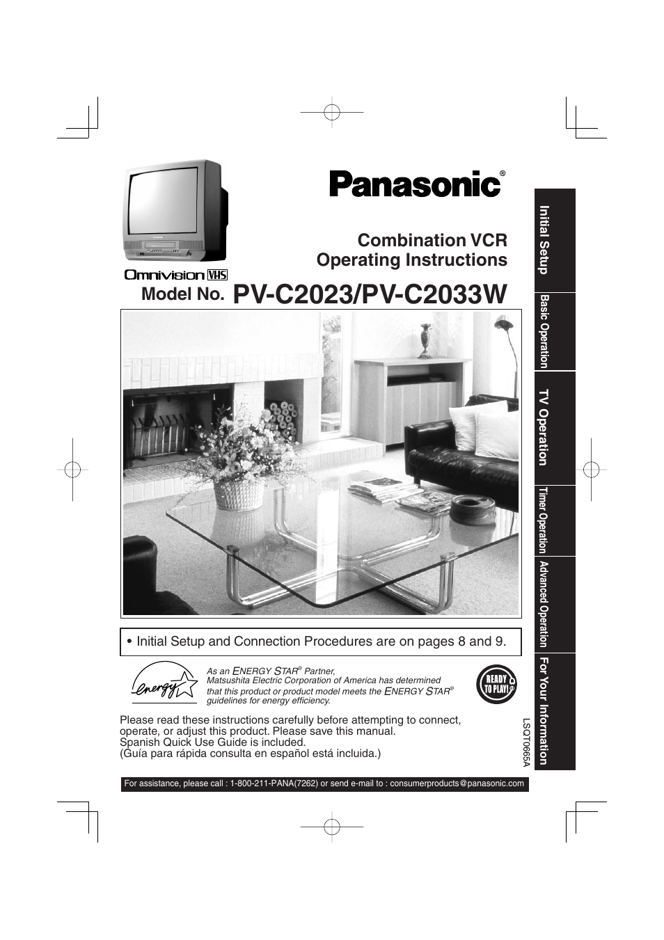 Panasonic PV C2033W User Manual | 40 pages