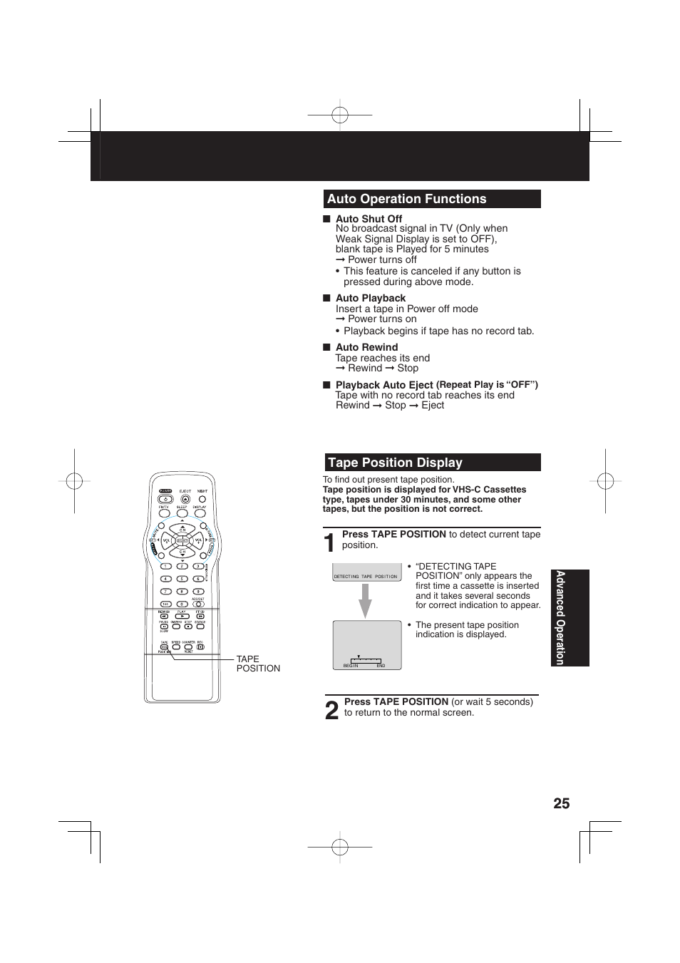 Panasonic PV C2033W User Manual | Page 25 / 40