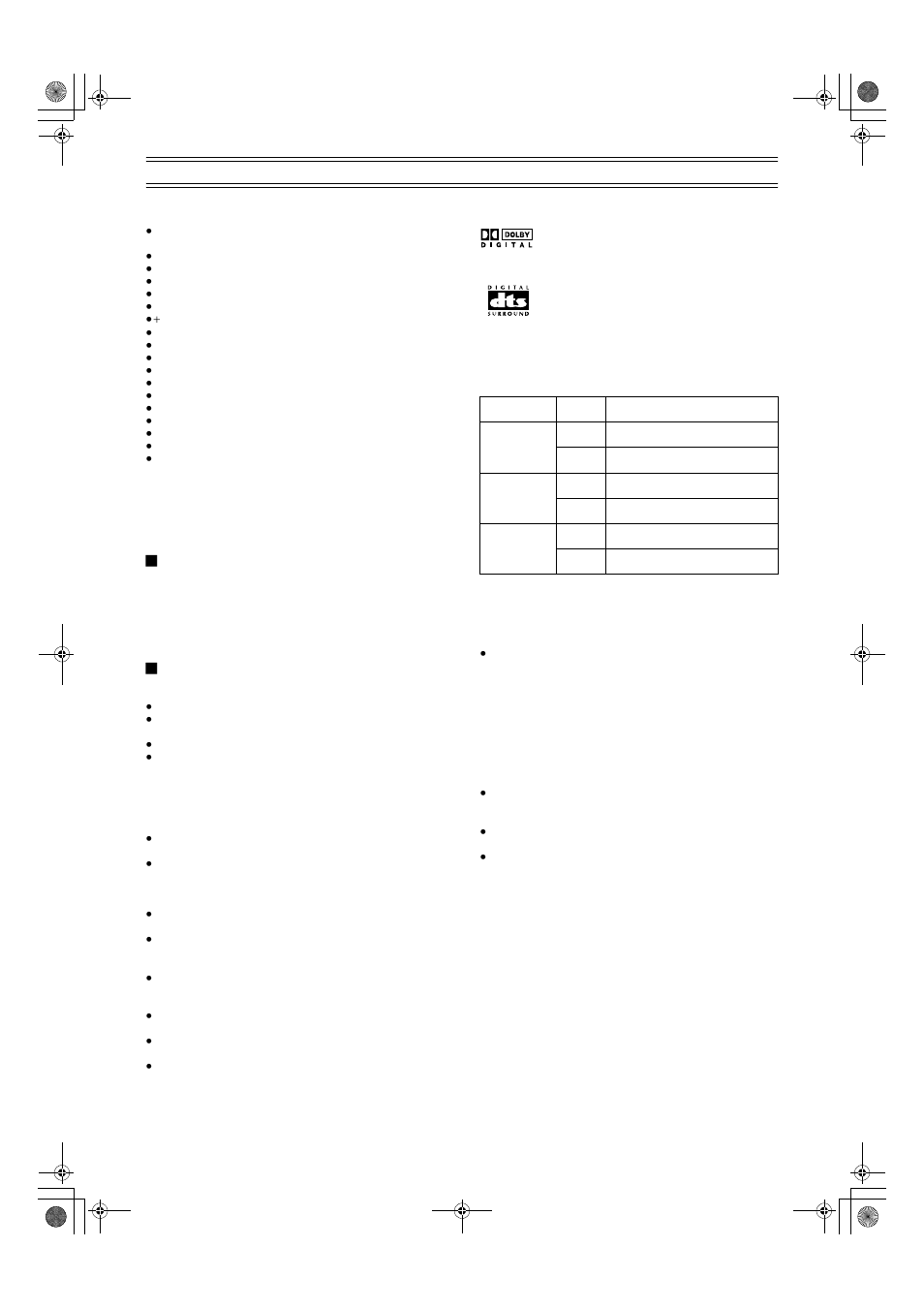 Discs that cannot be played, Audio format logos, Types of disc for the type of connected tv | Panasonic DMR E50 User Manual | Page 11 / 78
