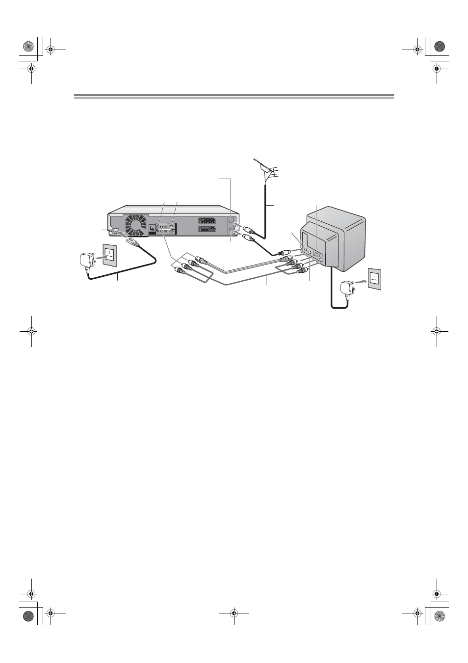 Connections (with s-video cable) | Panasonic DMR E50 User Manual | Page 14 / 78