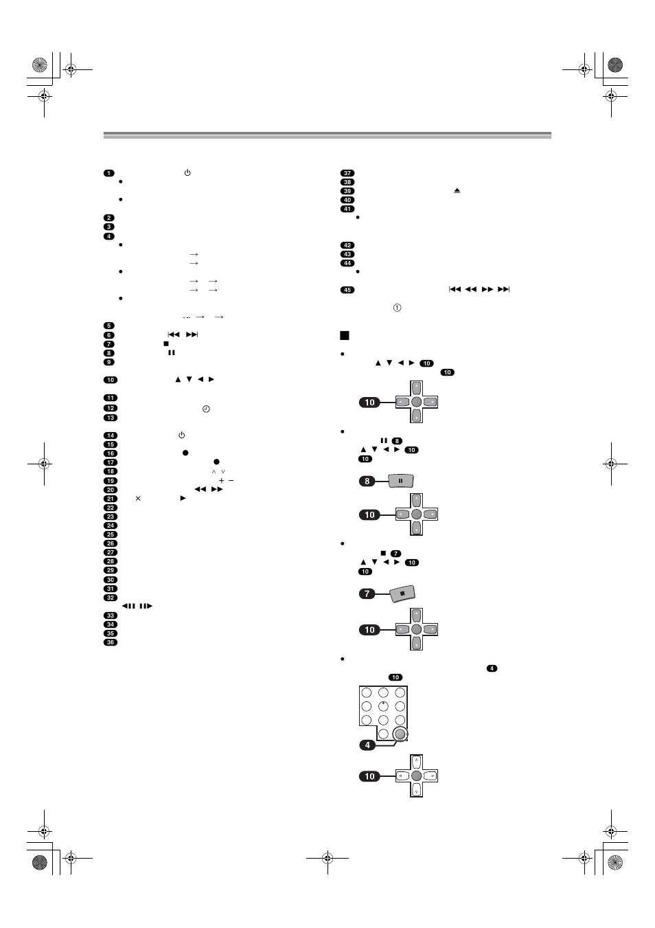 Control reference guide remote control main unit, Control reference guide, Remote control | Main unit | Panasonic DMR E50 User Manual | Page 4 / 78
