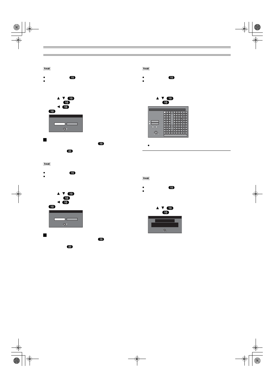 Copying play list, Erasing a play list, Titling play list | Checking play list’s contents, Using play list to edit programmes (continued) | Panasonic DMR E50 User Manual | Page 50 / 78