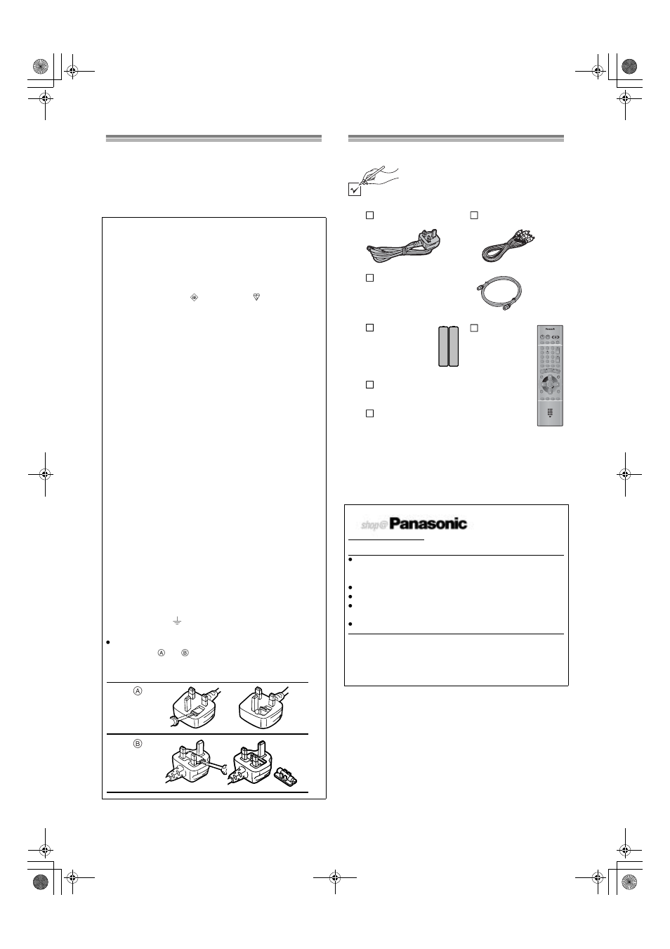 Dear customer, Checking the accessories | Panasonic DMR E50 User Manual | Page 7 / 78