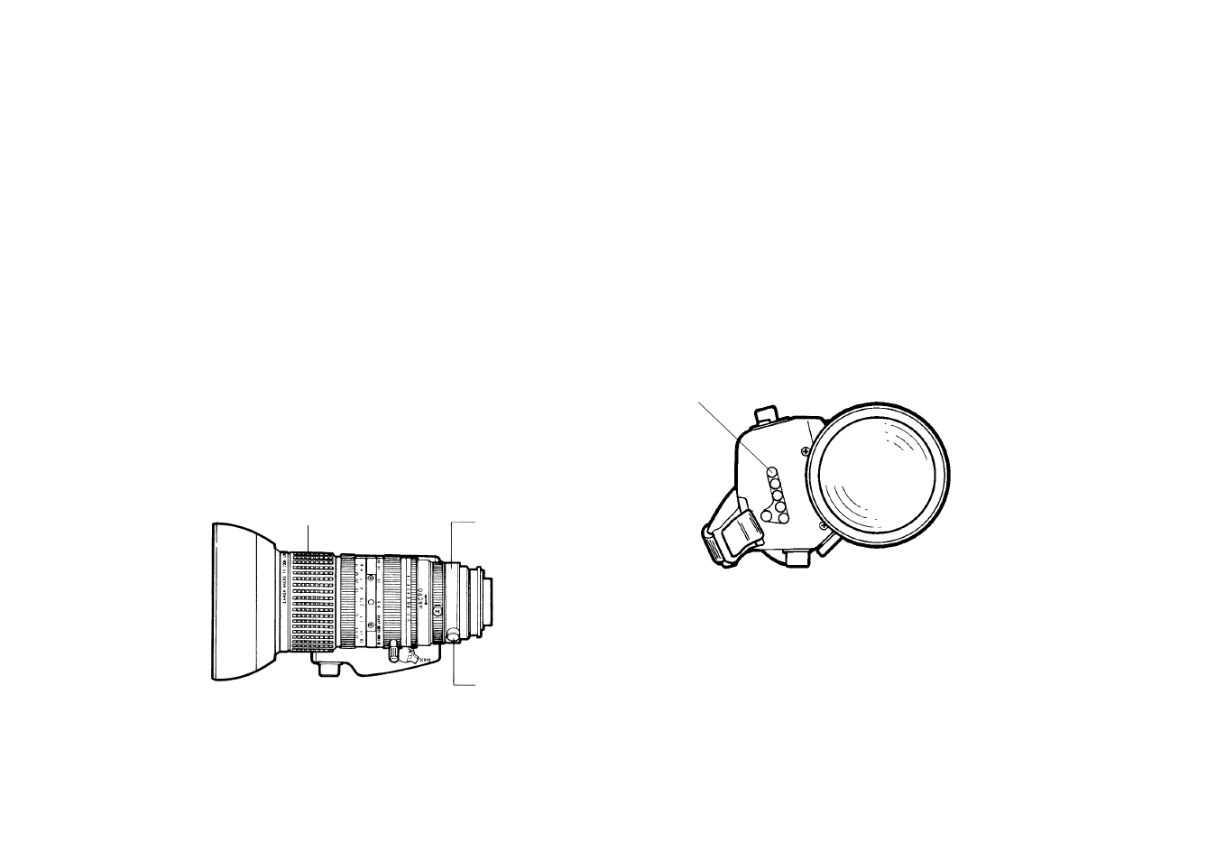 Flange back adjustment, Iris gain control in a lens | Panasonic AW-E560 User Manual | Page 14 / 63