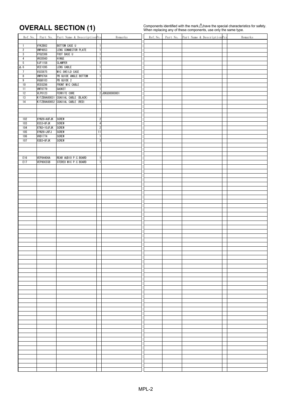 Mpl-2 | Panasonic AJ-HPX2000P User Manual | Page 3 / 25