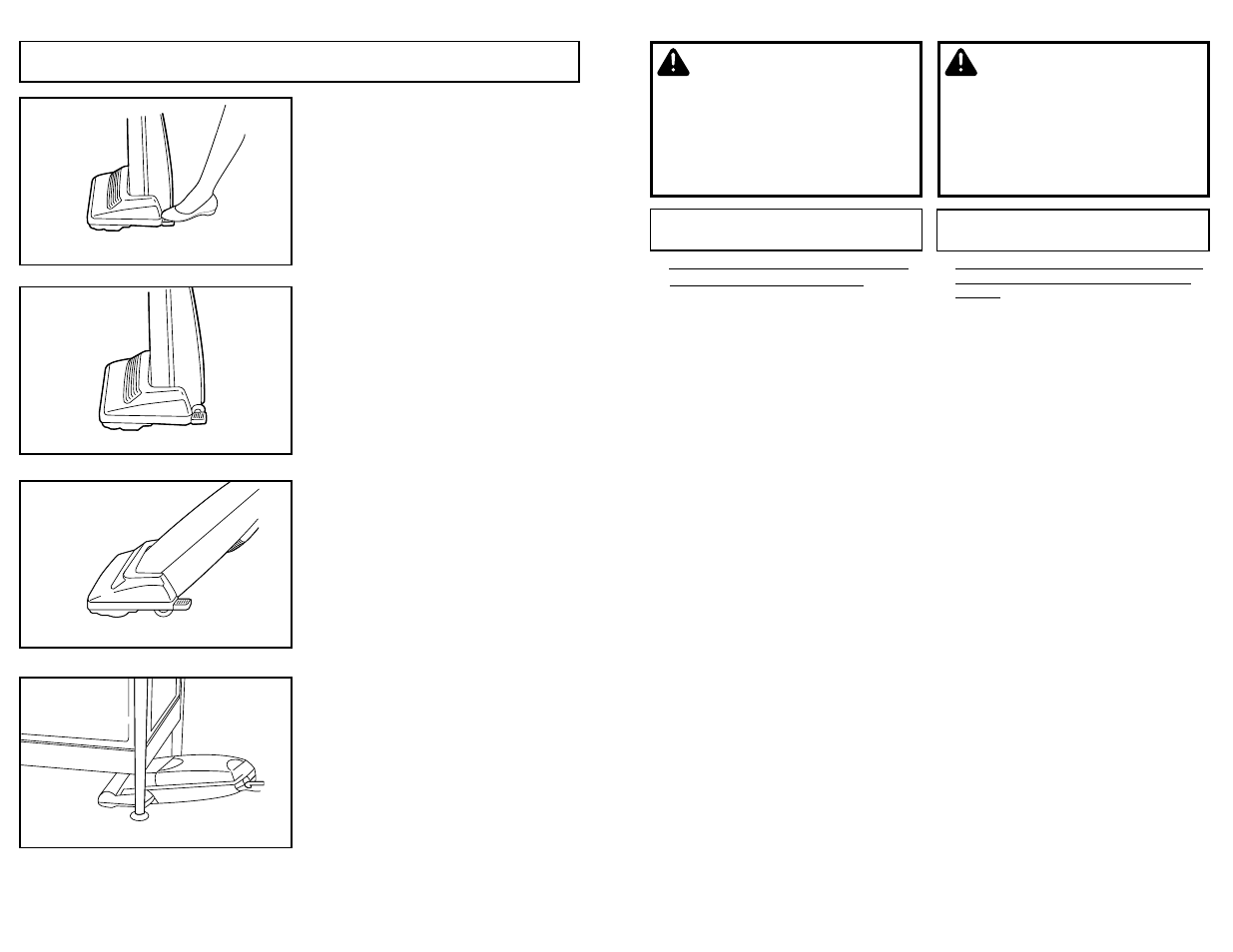 Handle adjustments, Aad dv ve er rt te en nc ciia a, Avertissement | Panasonic MC-UG583 User Manual | Page 20 / 48