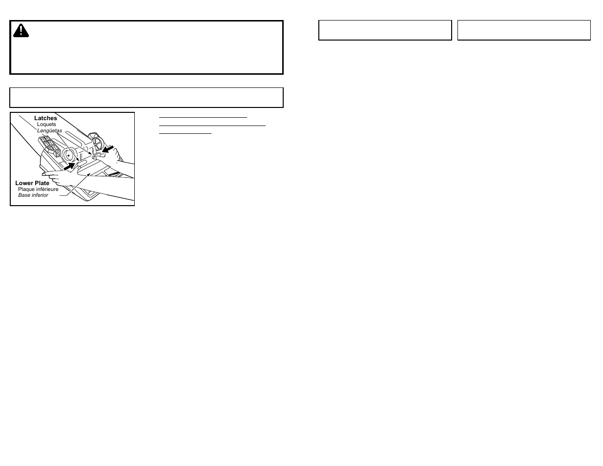 Removing and installing lower plate, Warning | Panasonic MC-UG583 User Manual | Page 28 / 48