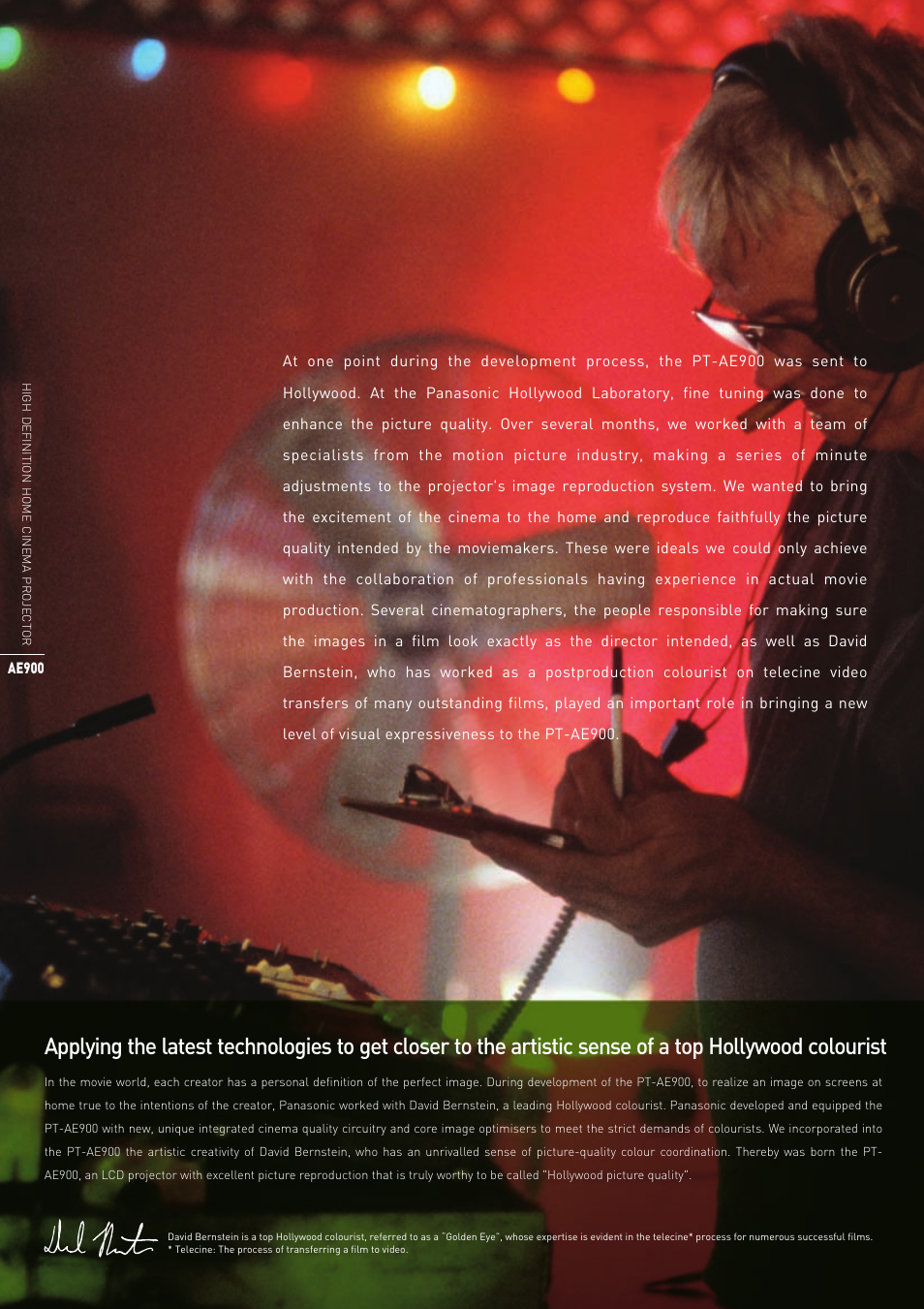 Made by panasonic | Panasonic PT-AE900E User Manual | Page 2 / 10