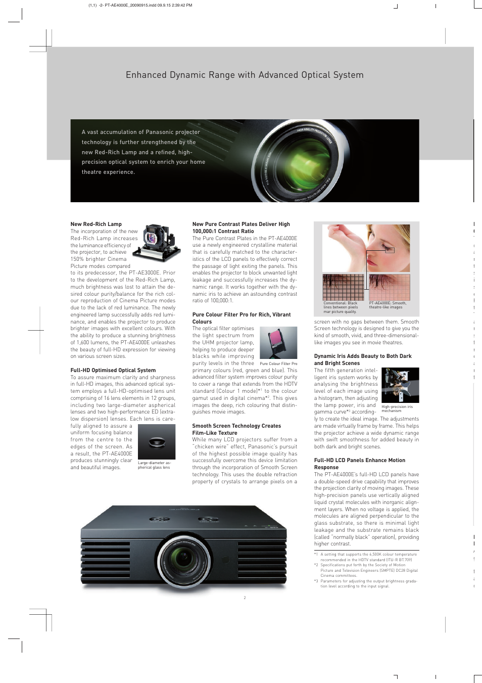 Panasonic PT-AE4000E User Manual | Page 3 / 6