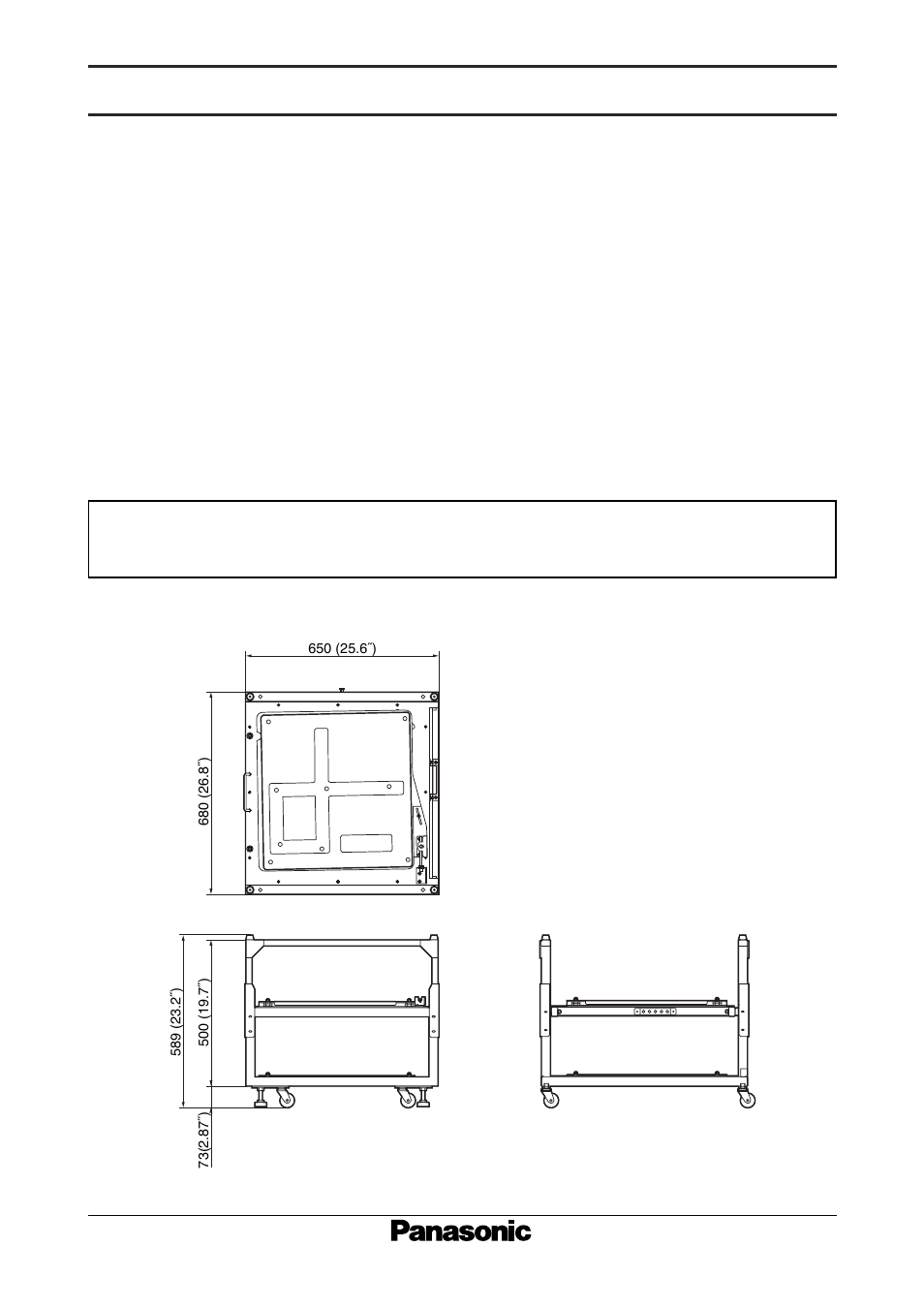 Panasonic Dual Stacking Mount Bracket ET-DFD75 User Manual | 1 page