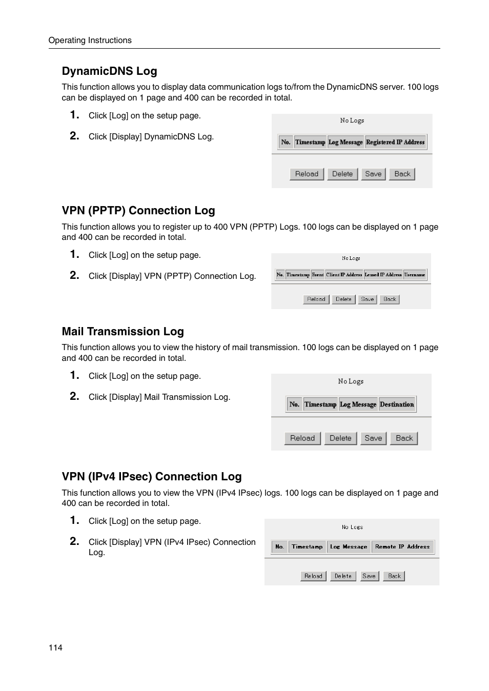 Panasonic BB-HGW700A User Manual | Page 114 / 152