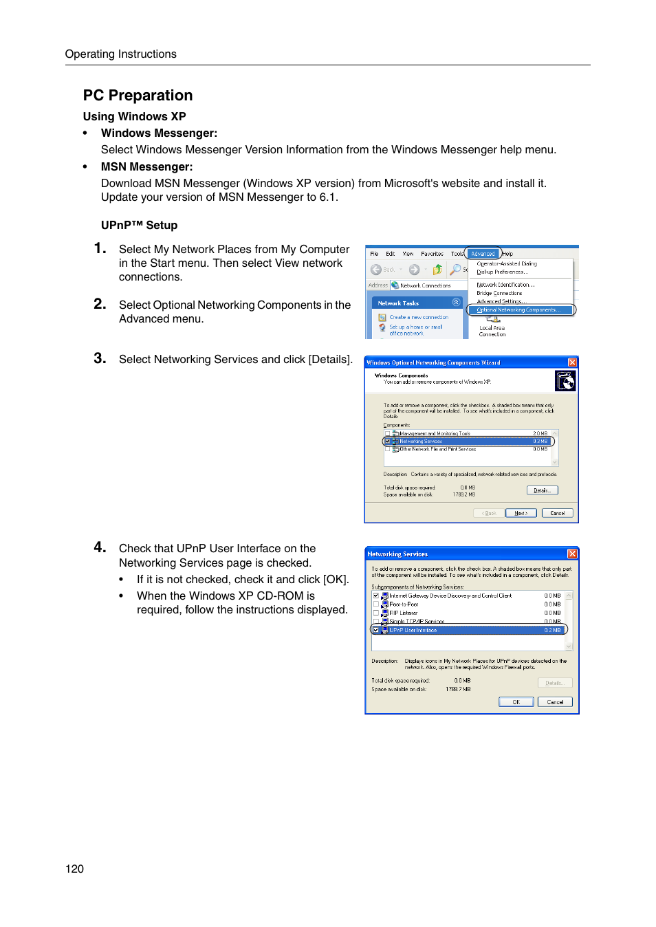 Pc preparation | Panasonic BB-HGW700A User Manual | Page 120 / 152