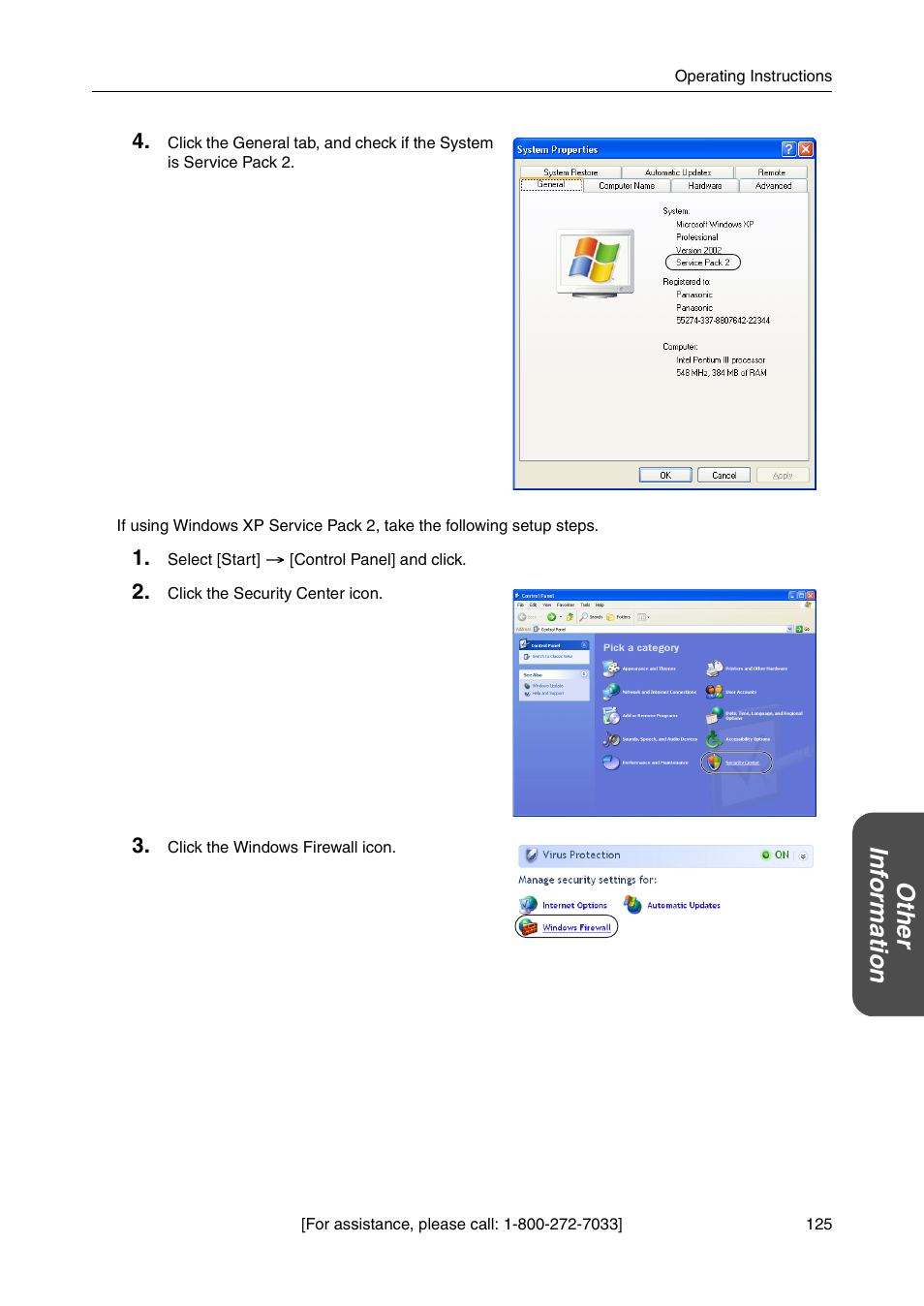 Ot he r inf o rm a tion | Panasonic BB-HGW700A User Manual | Page 125 / 152