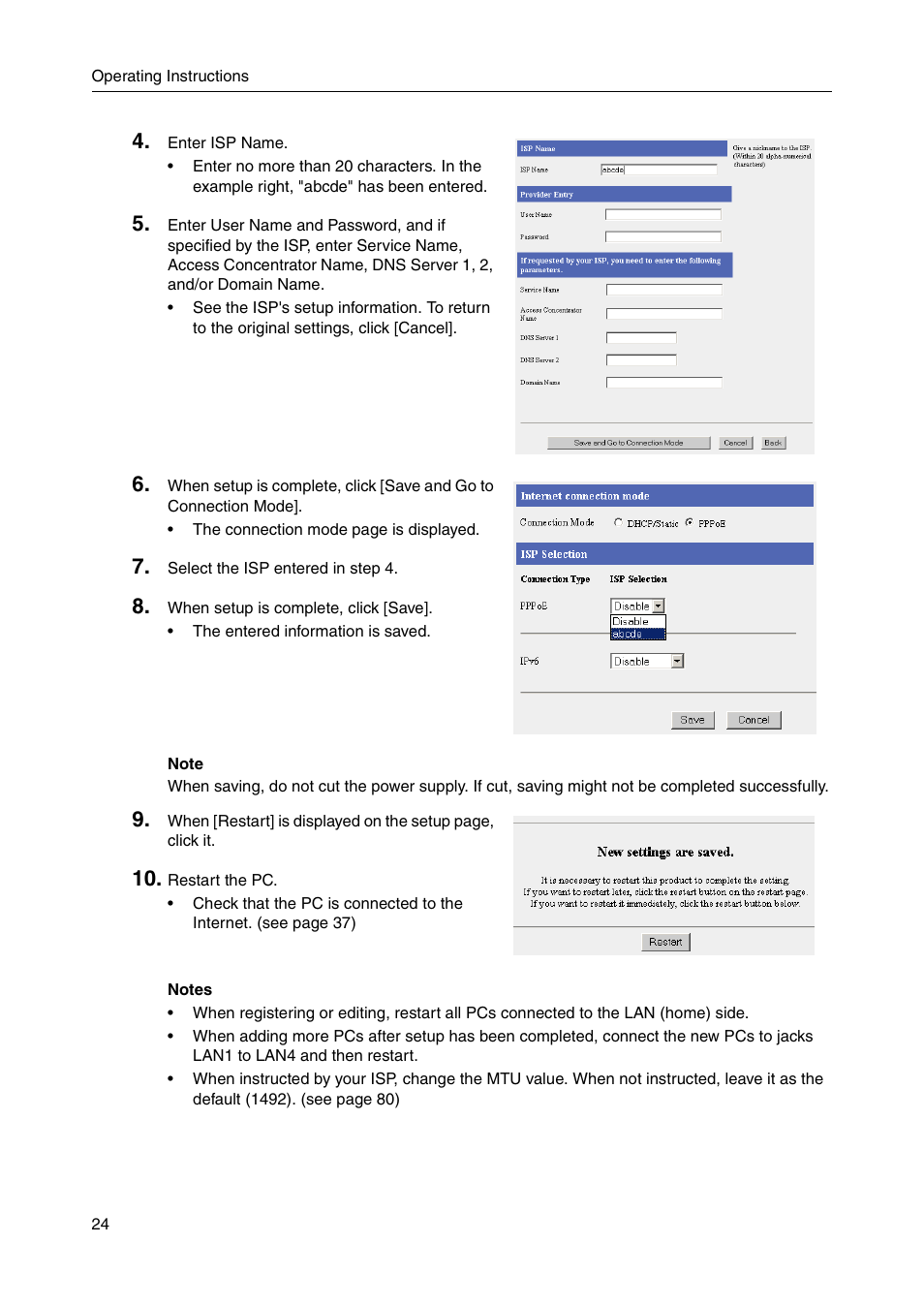 Panasonic BB-HGW700A User Manual | Page 24 / 152