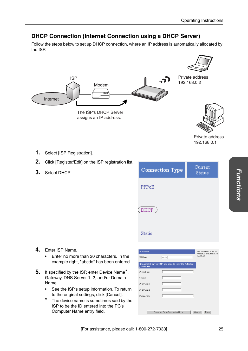 Functio n s | Panasonic BB-HGW700A User Manual | Page 25 / 152