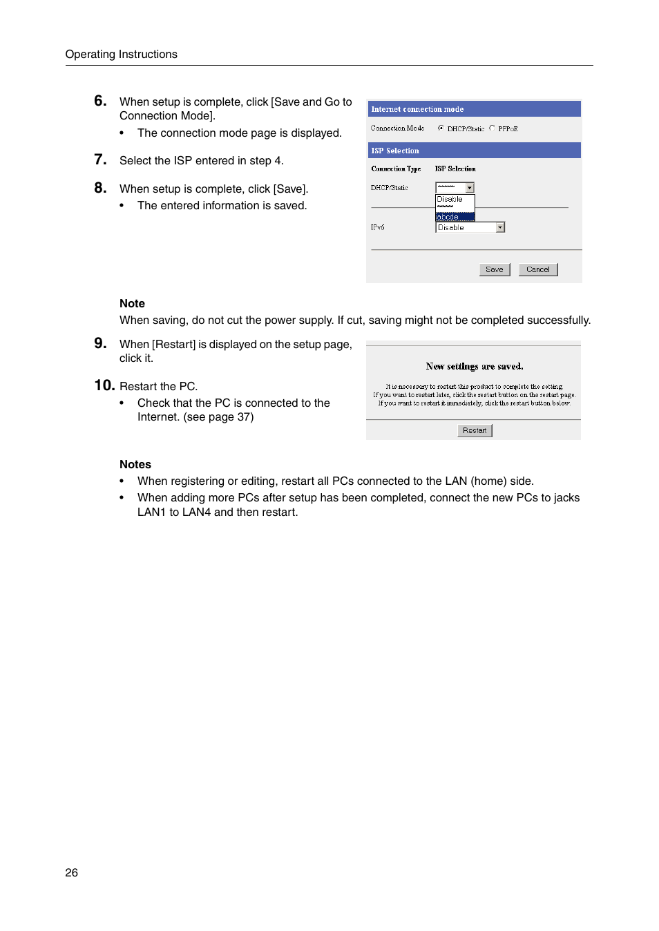 Panasonic BB-HGW700A User Manual | Page 26 / 152