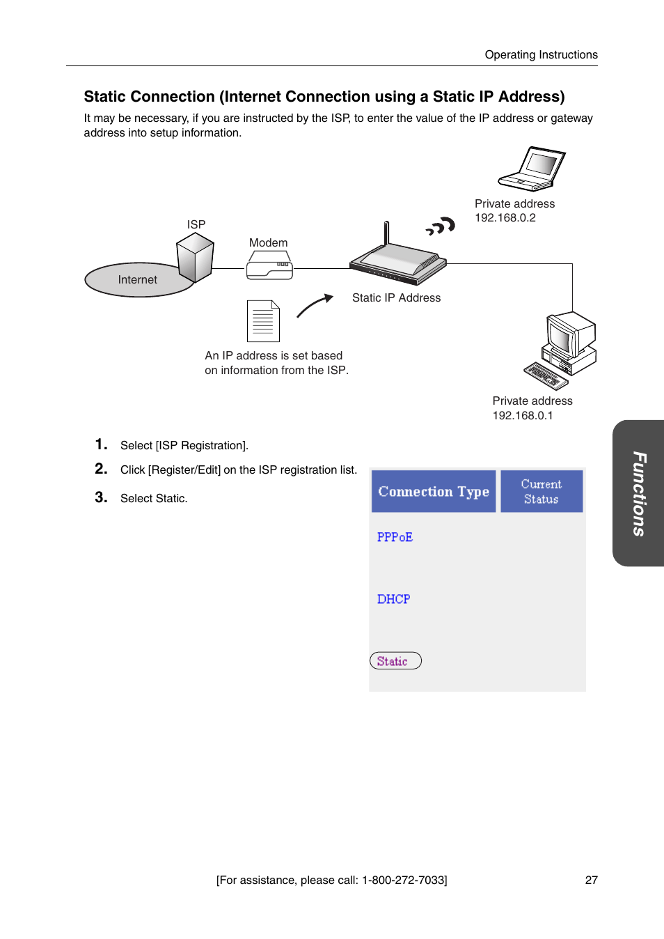 Functio n s | Panasonic BB-HGW700A User Manual | Page 27 / 152