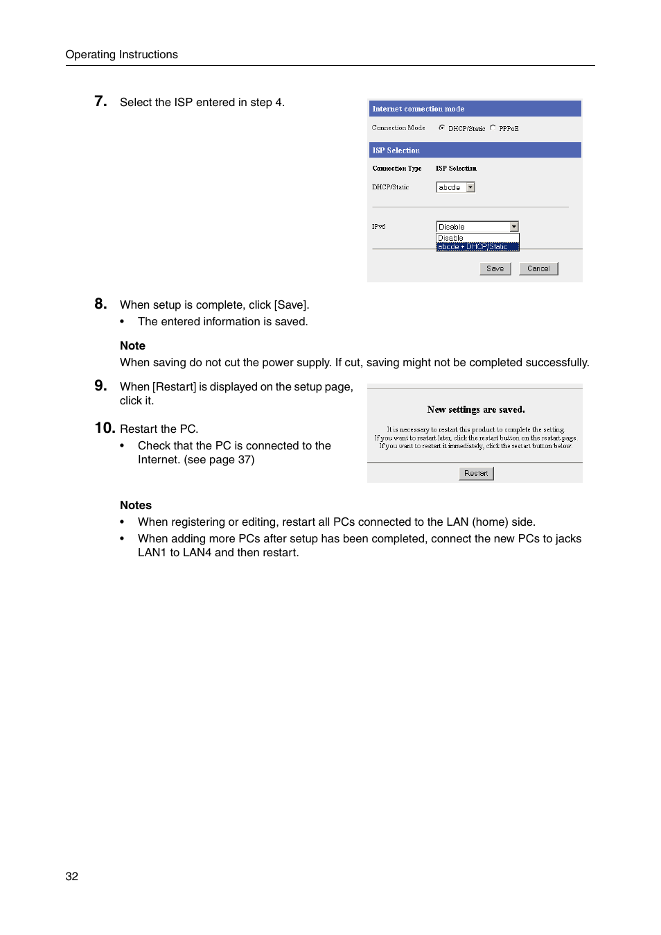 Panasonic BB-HGW700A User Manual | Page 32 / 152