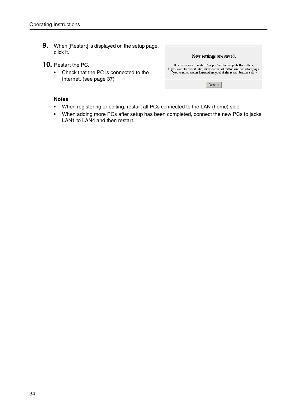 Panasonic BB-HGW700A User Manual | Page 34 / 152