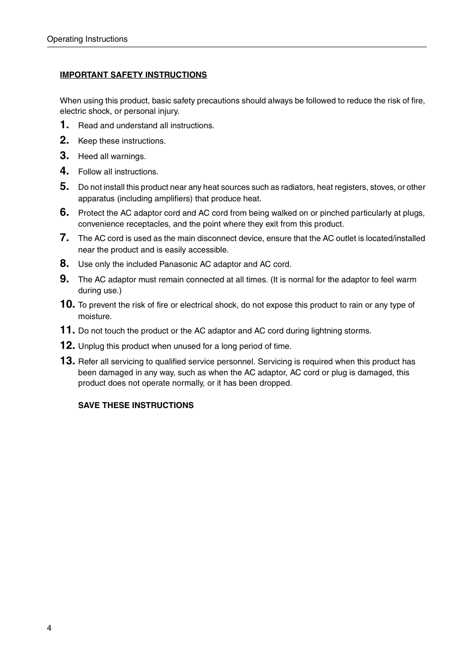 Panasonic BB-HGW700A User Manual | Page 4 / 152