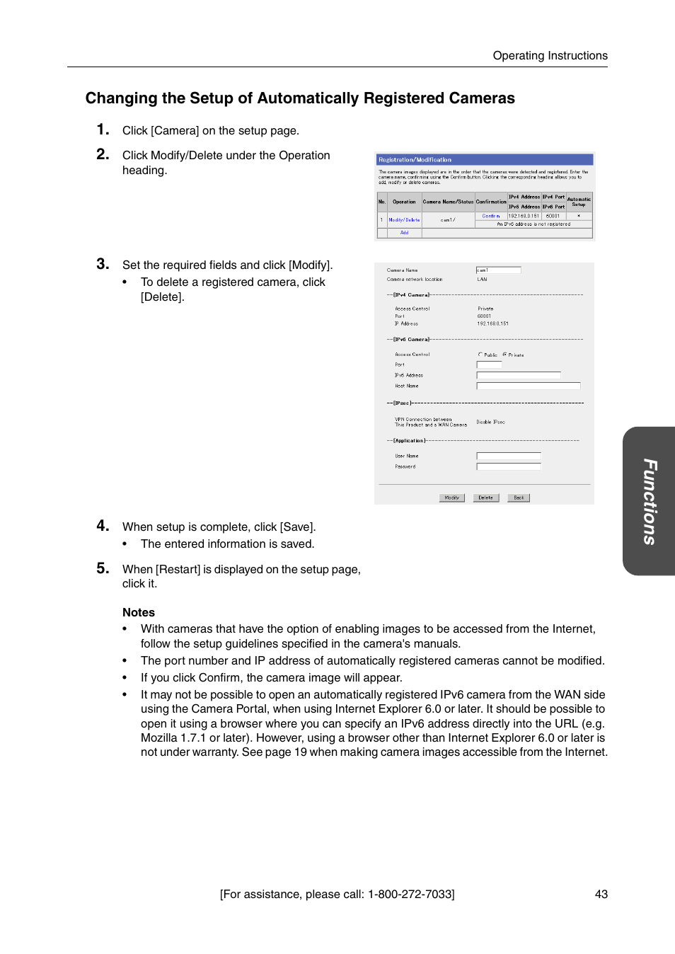 Functio n s | Panasonic BB-HGW700A User Manual | Page 43 / 152