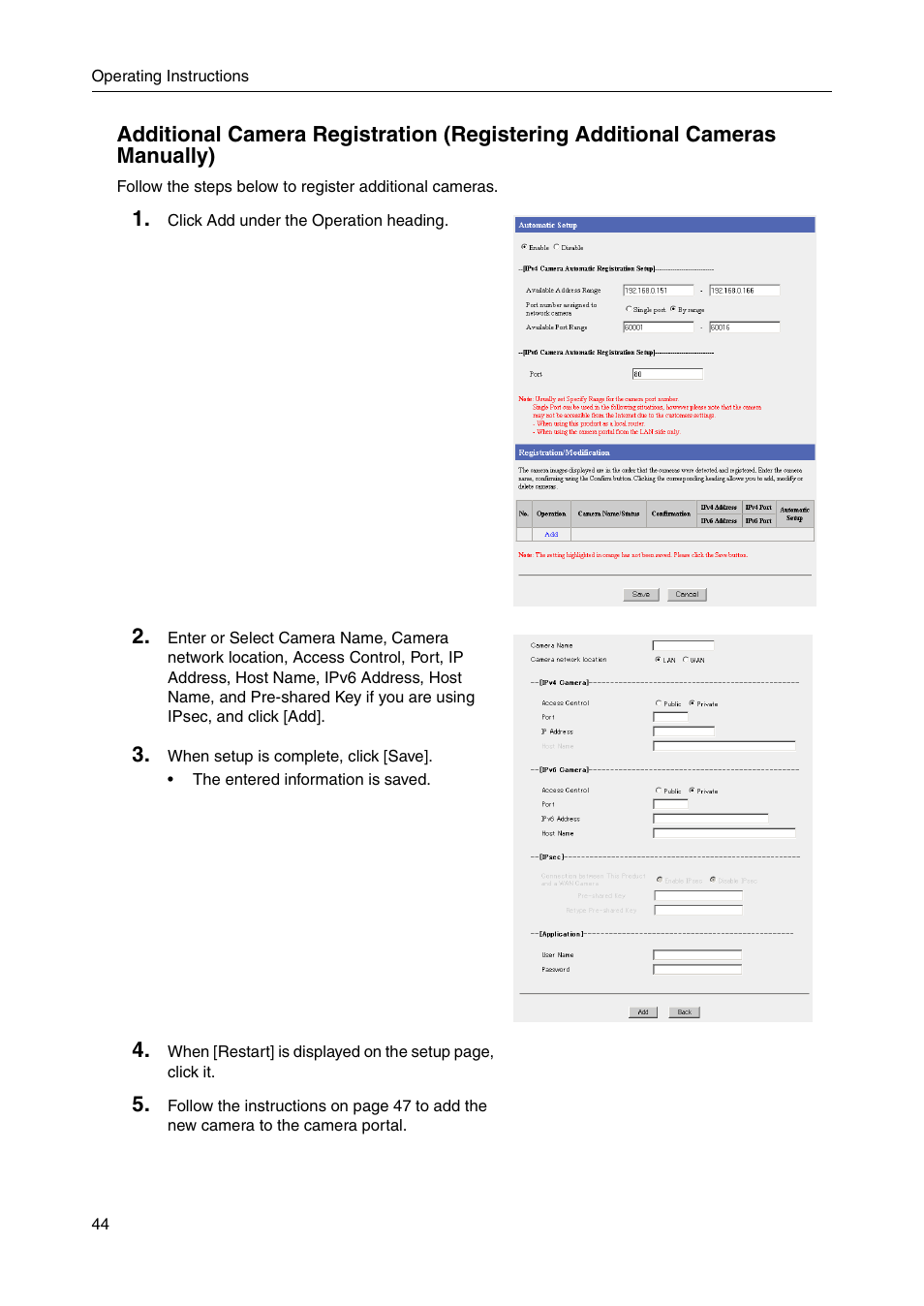 44), an | Panasonic BB-HGW700A User Manual | Page 44 / 152