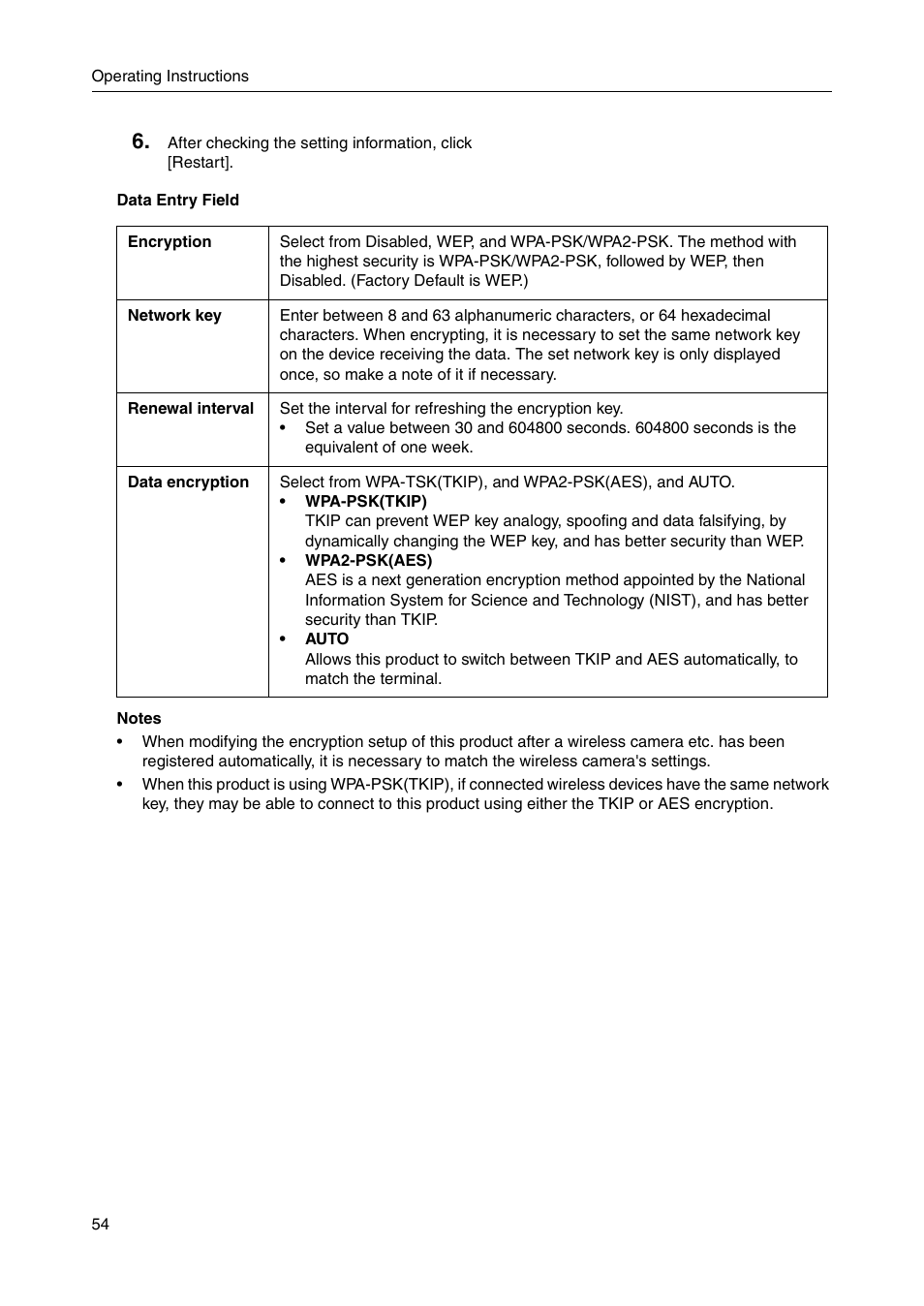 Panasonic BB-HGW700A User Manual | Page 54 / 152