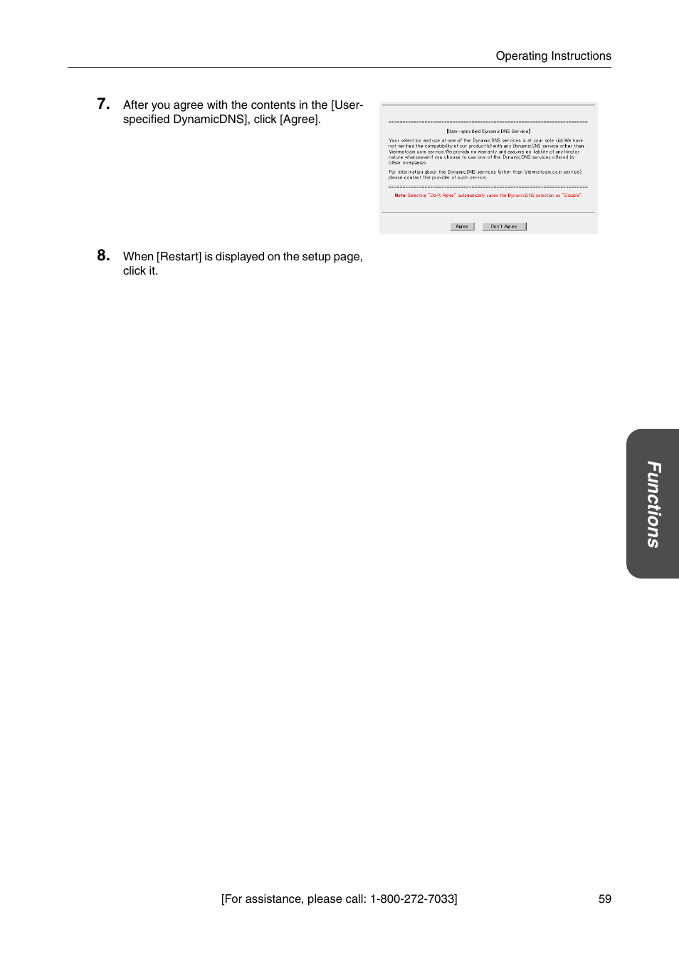 Functio n s | Panasonic BB-HGW700A User Manual | Page 59 / 152