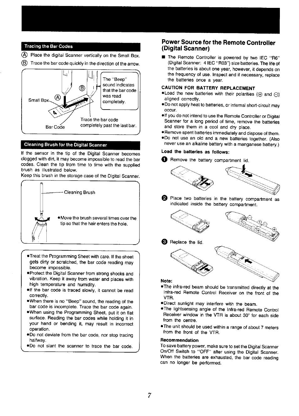 Panasonic NV-D48 Series User Manual | Page 7 / 36