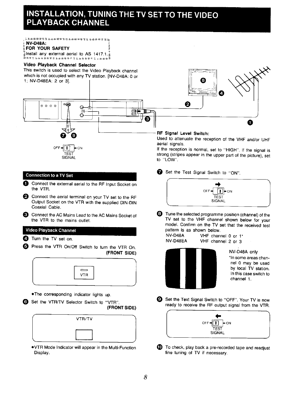 Panasonic NV-D48 Series User Manual | Page 8 / 36