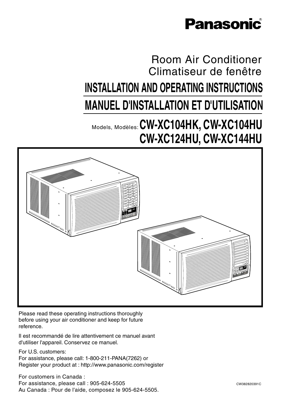 Panasonic CW-XC144HU User Manual | 56 pages