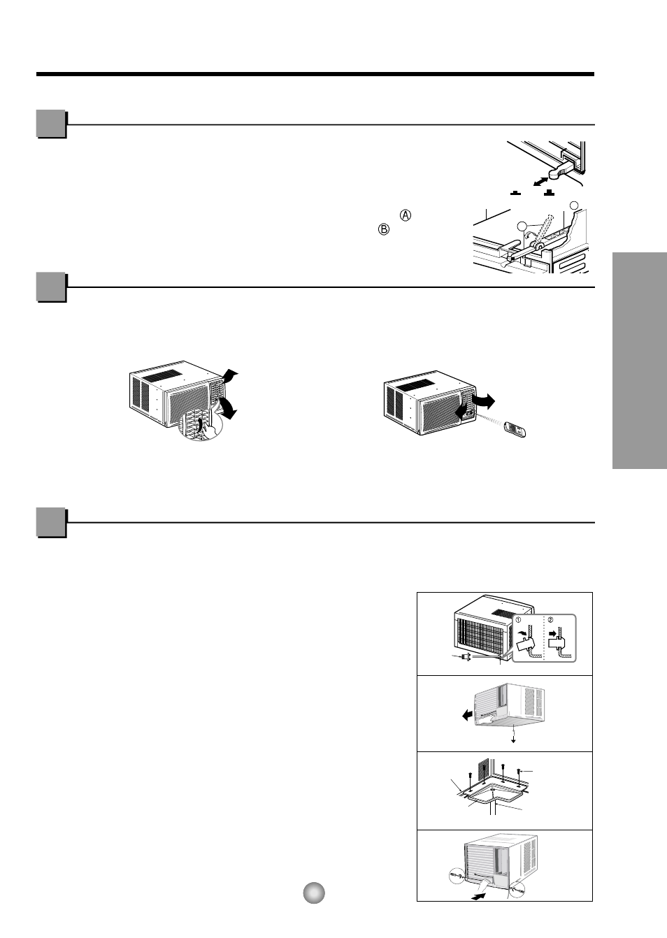 La ventilation, Ajuster la direction d'air, Comment utiliser le tuyau d'evacuation | Comment utiliser le tuyau d’évacuation, Instructions de fonctionnement | Panasonic CW-XC144HU User Manual | Page 23 / 56