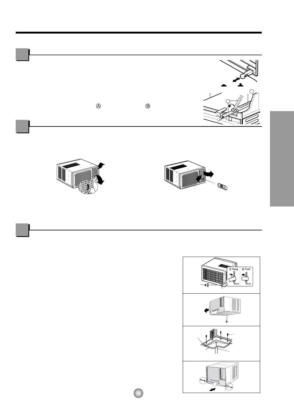 Ventilation, Air direction, How to secure the drain pipe | About the controls on the air conditioner, Additional controls and important information | Panasonic CW-XC144HU User Manual | Page 7 / 56