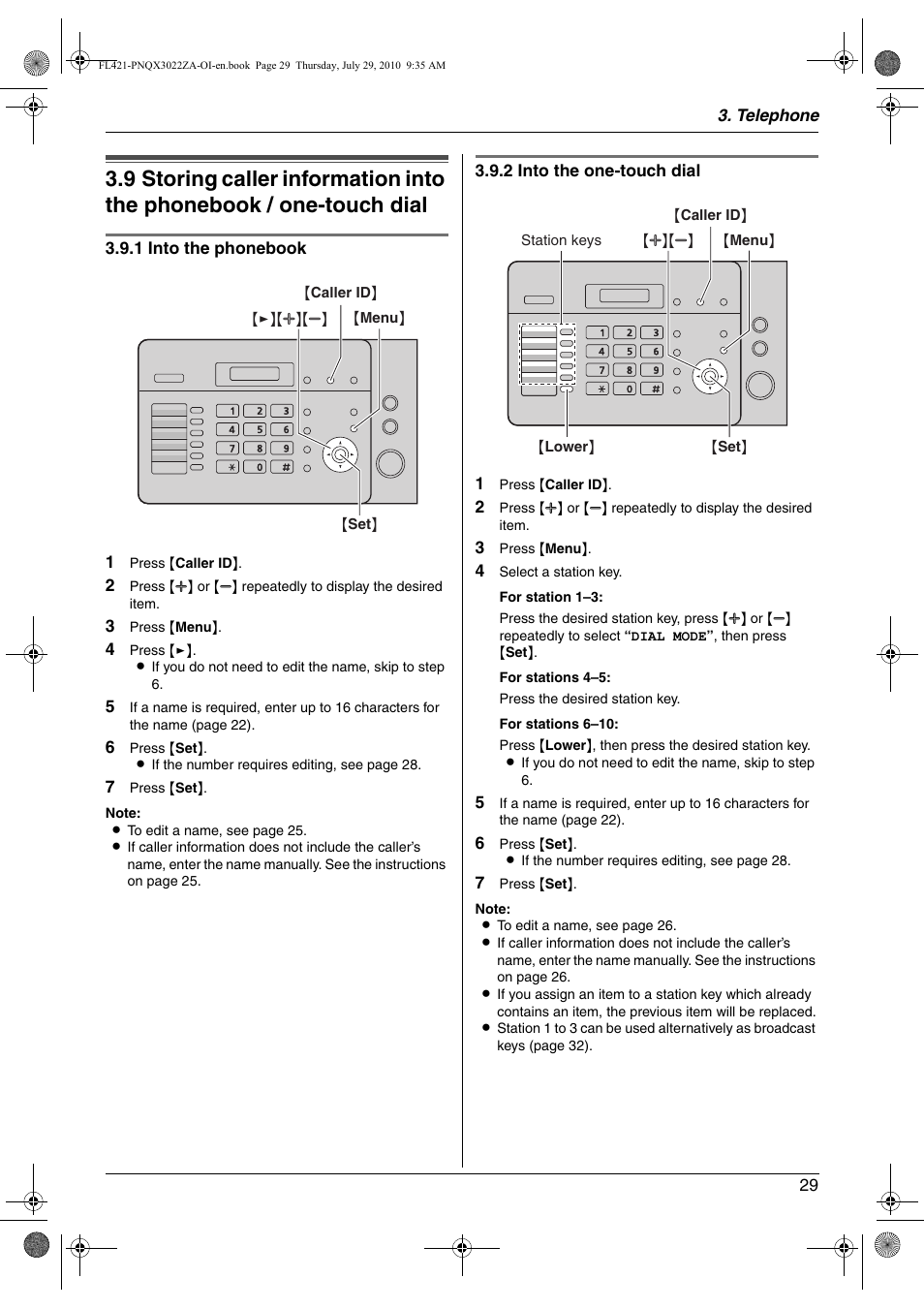 Step 3 of | Panasonic KX-FL421 User Manual | Page 29 / 72