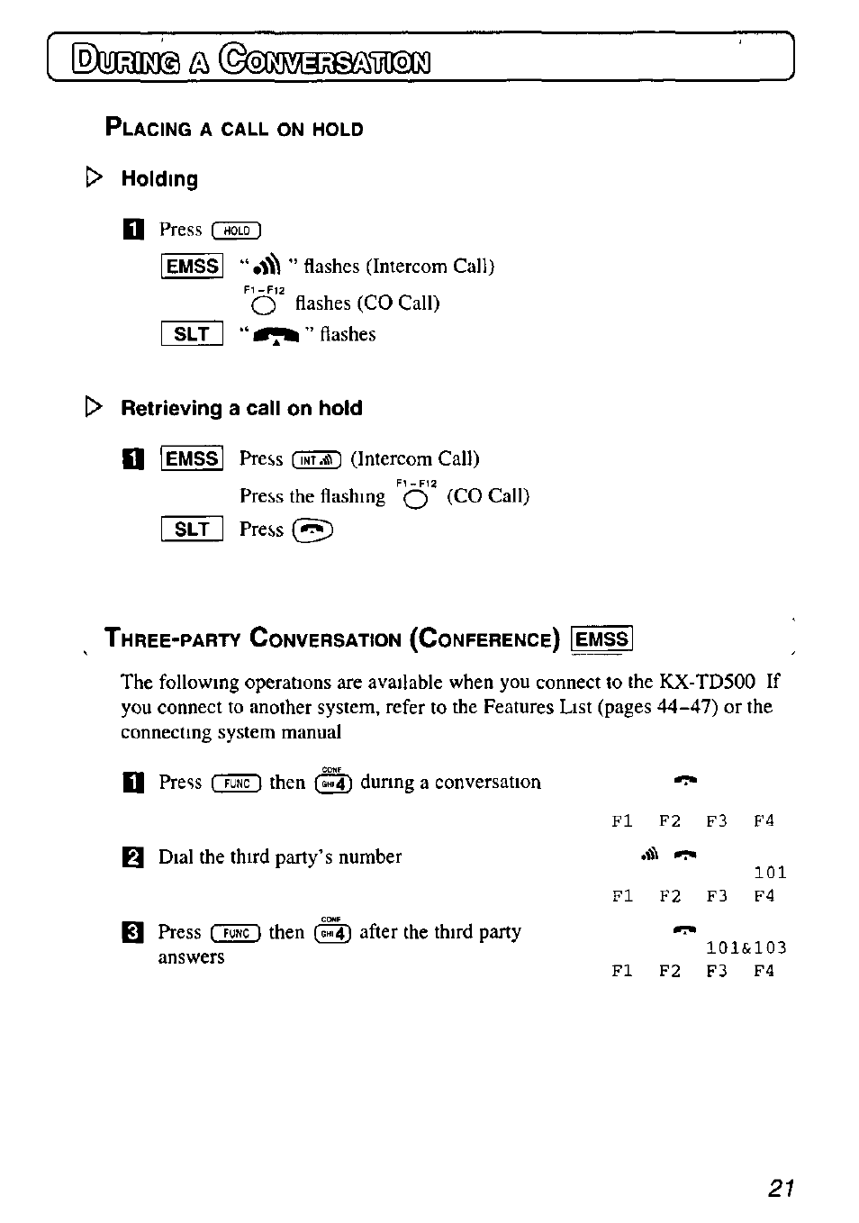 Panasonic KX-TD7895 User Manual | Page 21 / 48