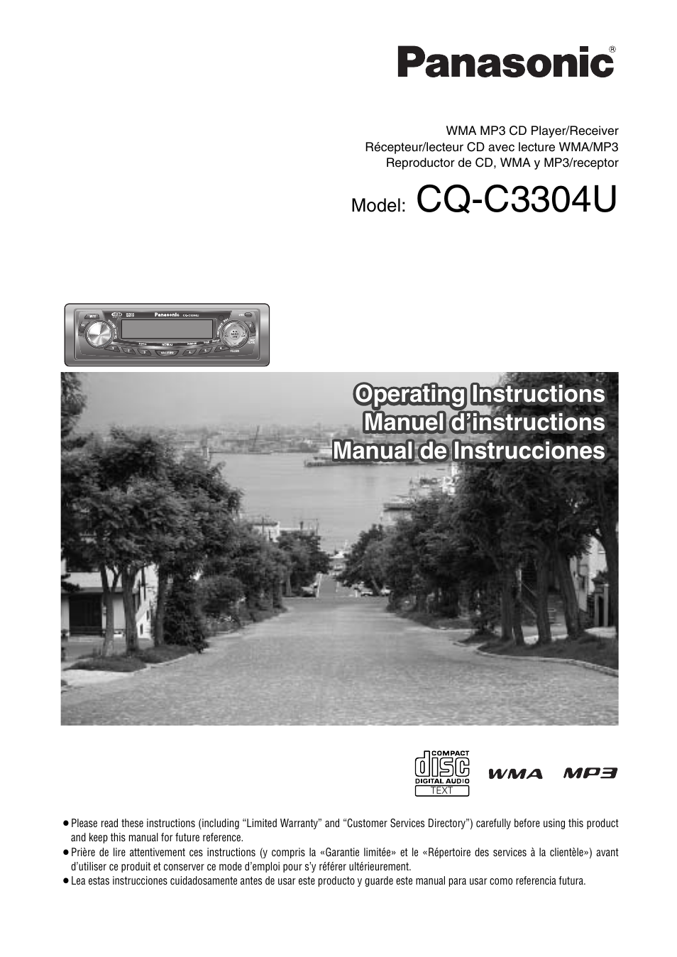 Panasonic CQ-C3304U User Manual | 32 pages