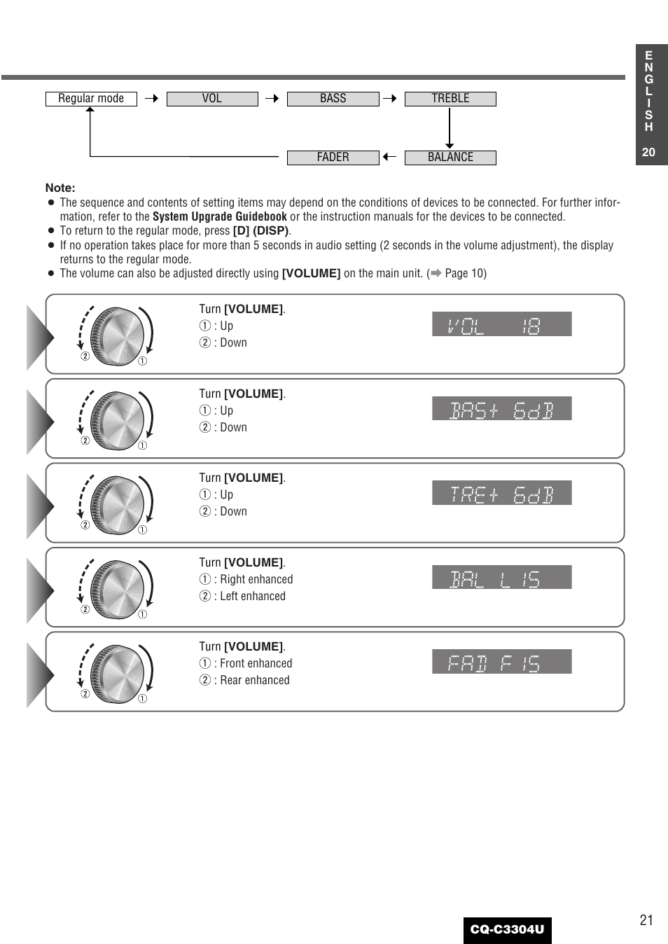 Panasonic CQ-C3304U User Manual | Page 21 / 32