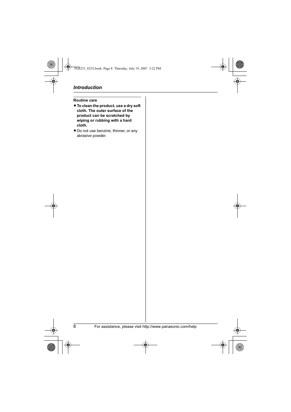 Panasonic KX-TG8231 User Manual | Page 8 / 56