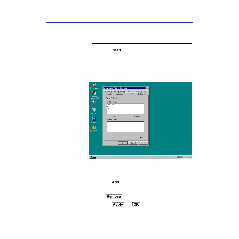 Specifying installed devices | Panasonic KX-PS8100 User Manual | Page 96 / 305